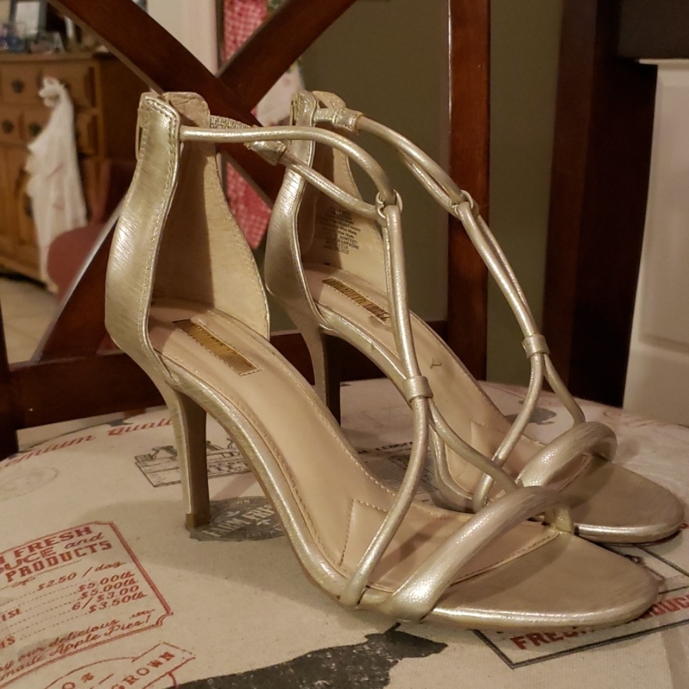 Cute metallic heels